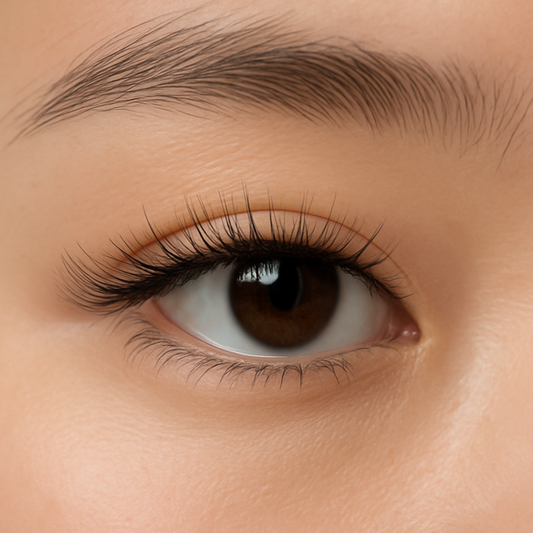 natuurlijke-nepwimper-op-een-jeugdig-oog van een Aziatische meid